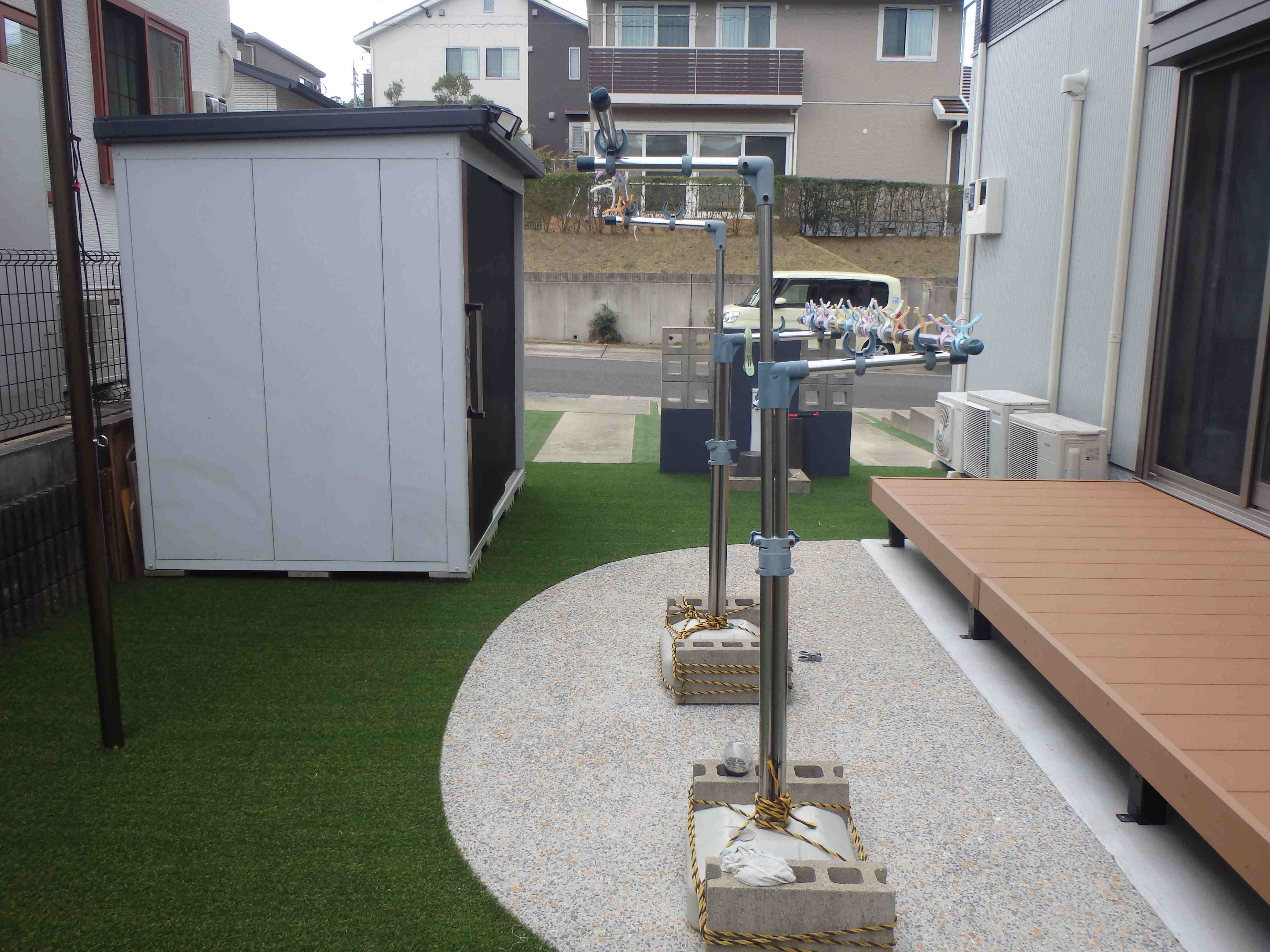 　210　とてもオシャレなデザインのお庭になりました。