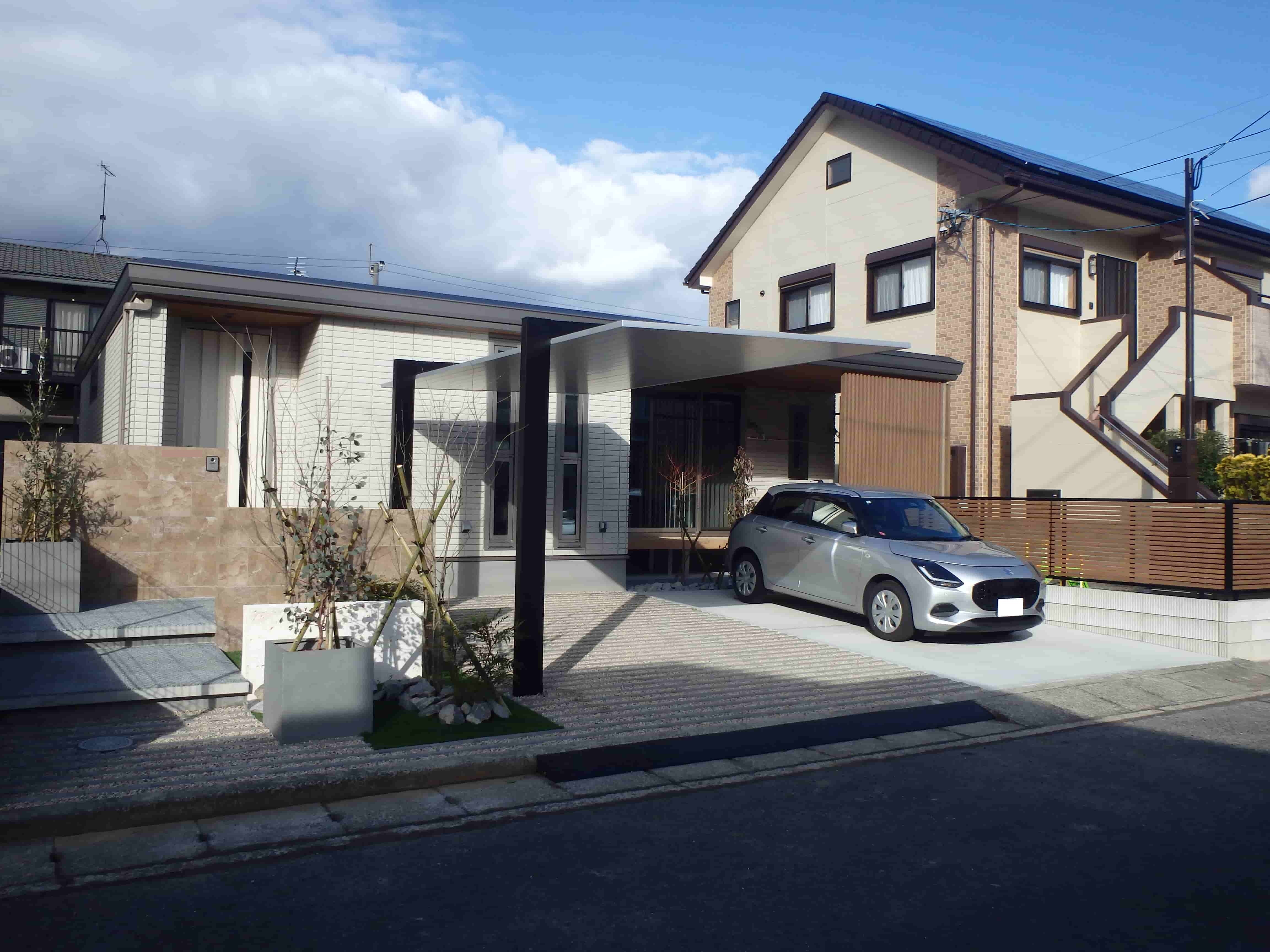 　277　洋風でオシャレな新築外構の完成です。